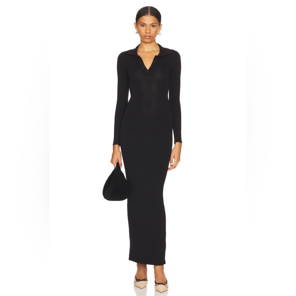Elegant Black Long Sleeve Dress
